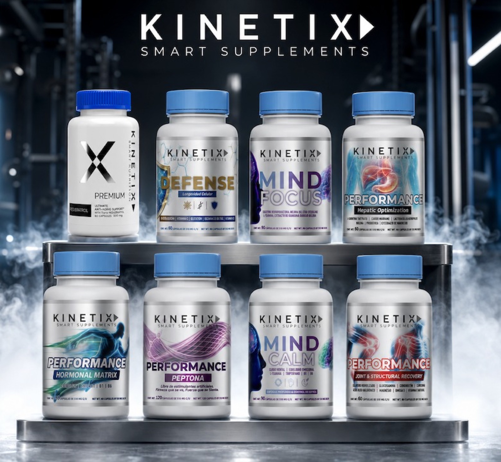 Línea de vitaminas Kinetix Smart Supplements